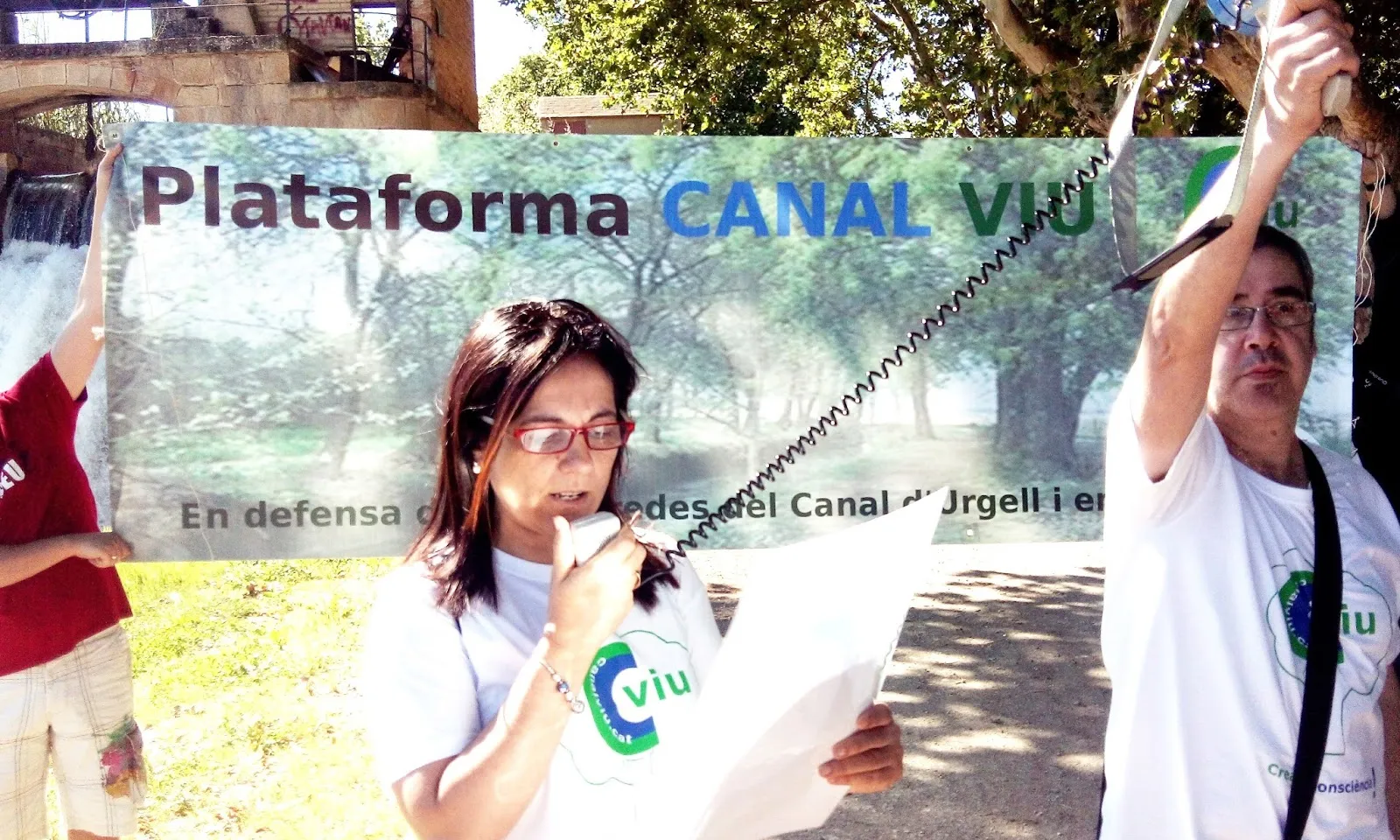Caminada reivindicativa el passat mes de juny (imatge: Plataforma Canal Viu) 