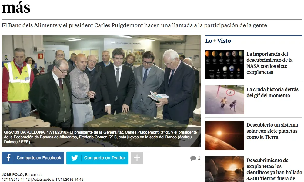 Els mitjans de comunicació poden ser uns grans aliats en la nostra cerca de persones voluntàries (Font: lavanguardia.com)