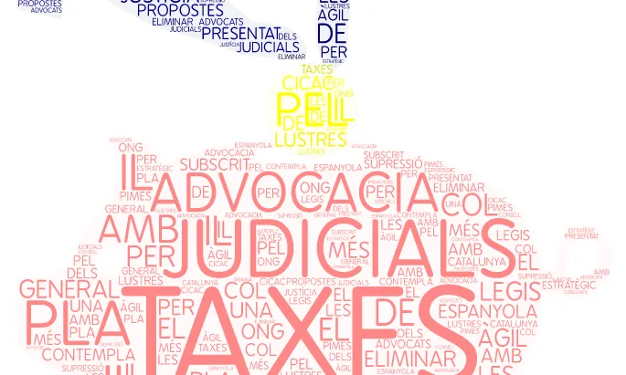 Des del 2015, les persones físiques no han de pagar les taxes judicials. Font: Elaboració pròpia