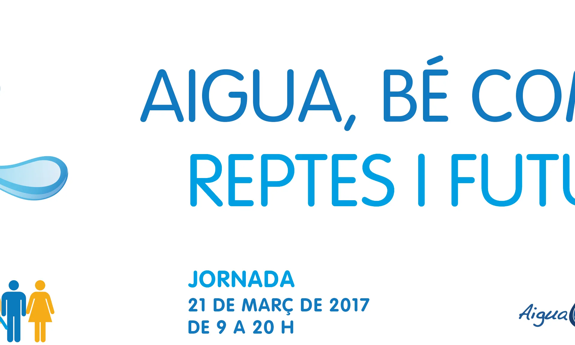 La plataforma Aigua és Vuda proposa un Dia Mundia de l'Aigua reflexionant sobre l'aigua (imatge: aigua és vida) 