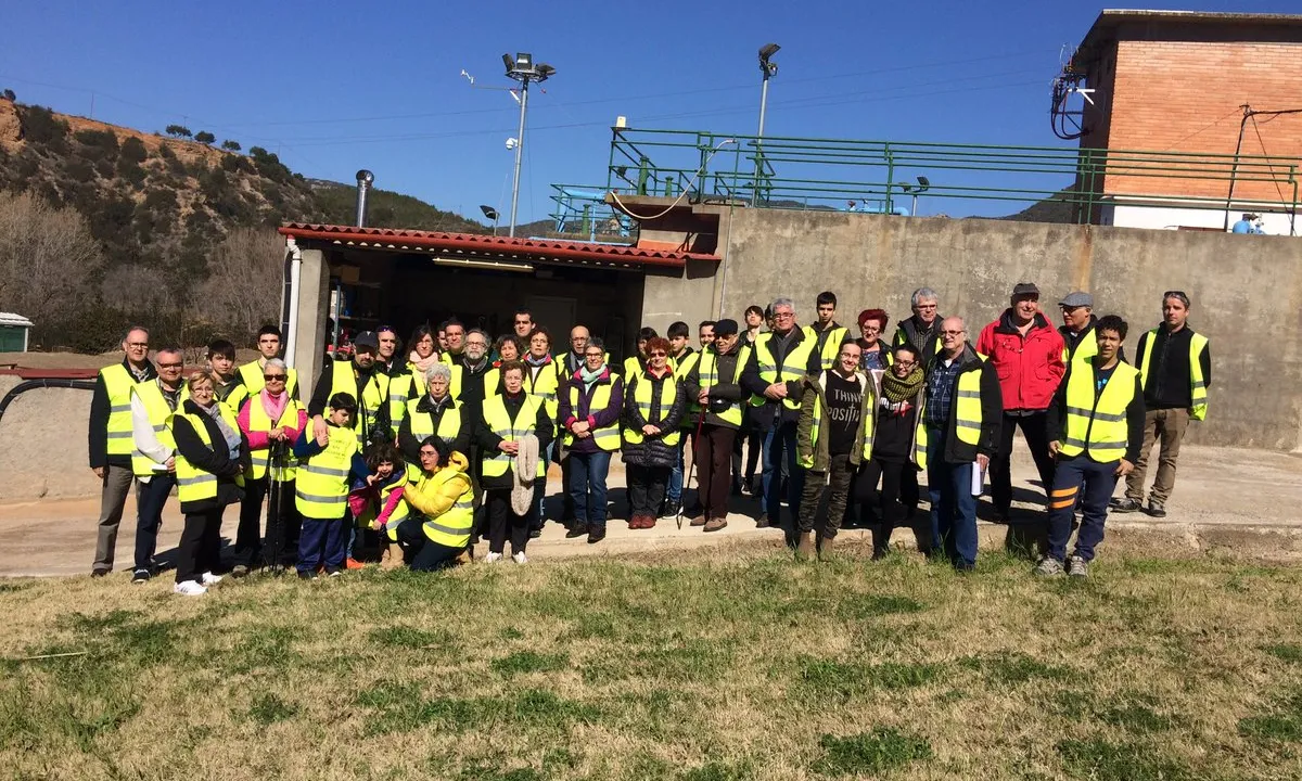 Visita guiada a l'estació de Tractament d’Aigua Potable (ETAP) Mas de les Aigües de la Comunitat Minera Olesana. (imatge (c,olesana)