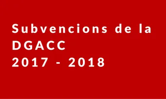El termini de presentació finalitza el dia 25 d'abril de 2017 - Foto: DGACC