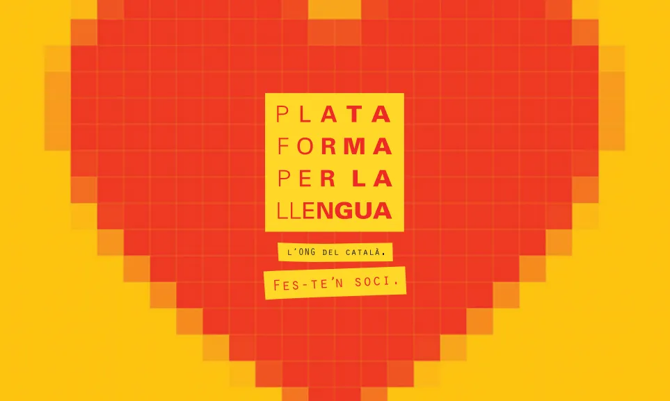 Imatge de l'ONG del català. Font: Plataforma per la Llengua