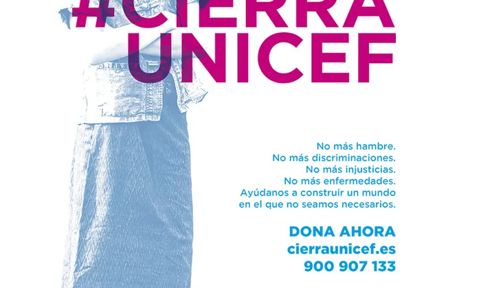 Imatge de la campanya #CierraUnicef