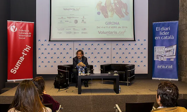Carles Capdevila va participar en la 3a edició de la Setmana del Voluntariat a Girona