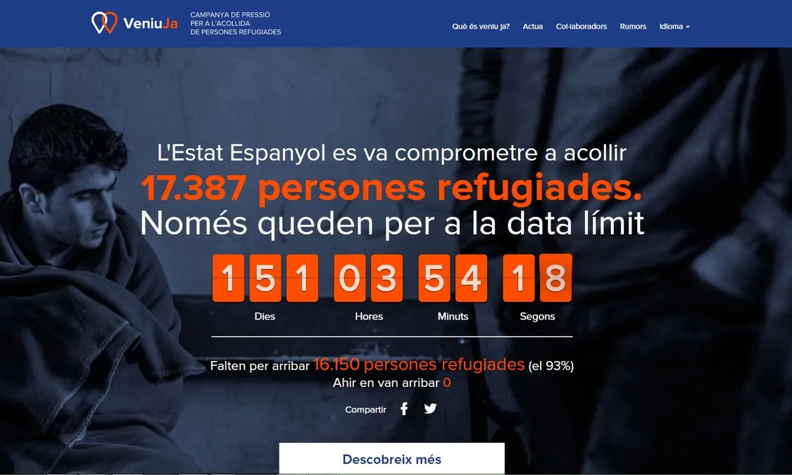 Comptador web de la campanya.