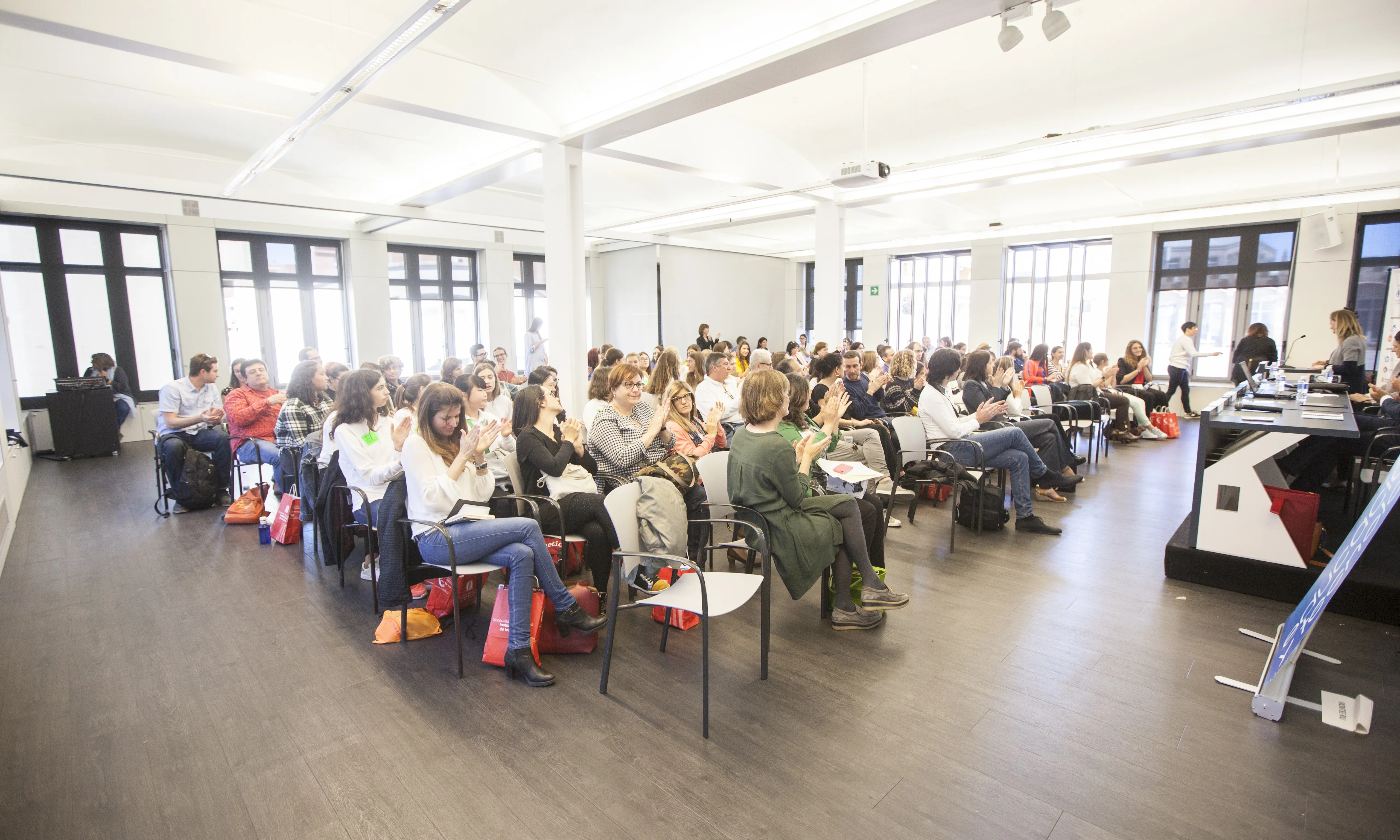 Públic a la final sènior de Technovation 2017, a Barcelona