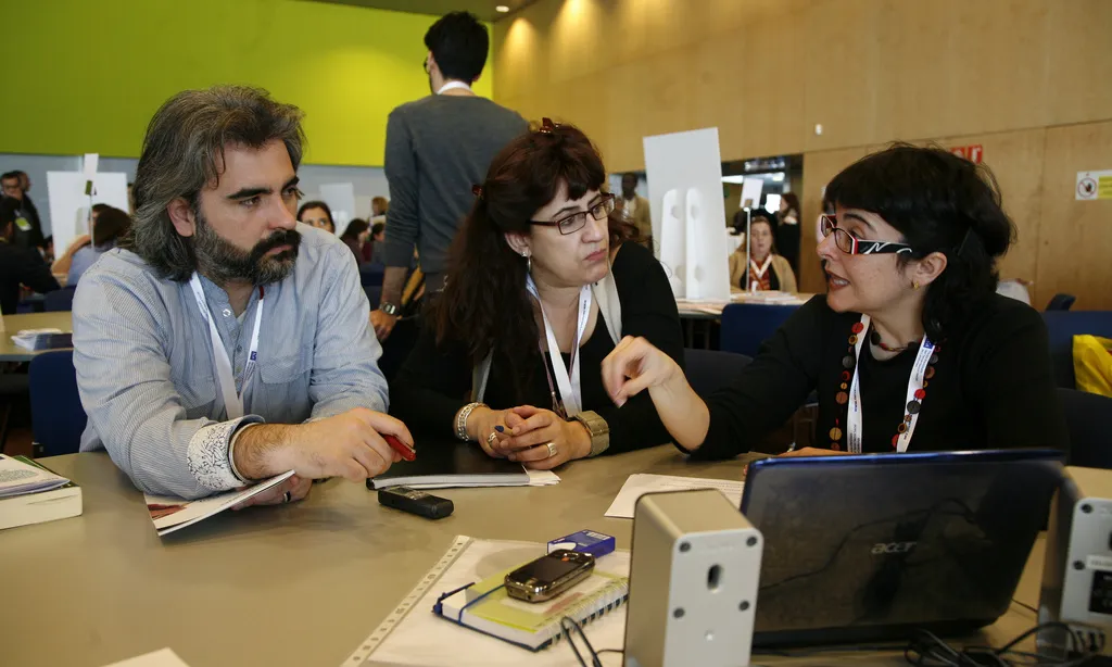 Persones en sessió formativa