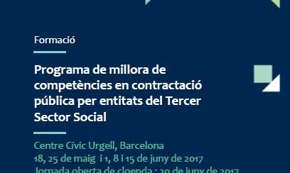 El Programa abordarà els processos de licitació pública de serveis d'atenció a les persones