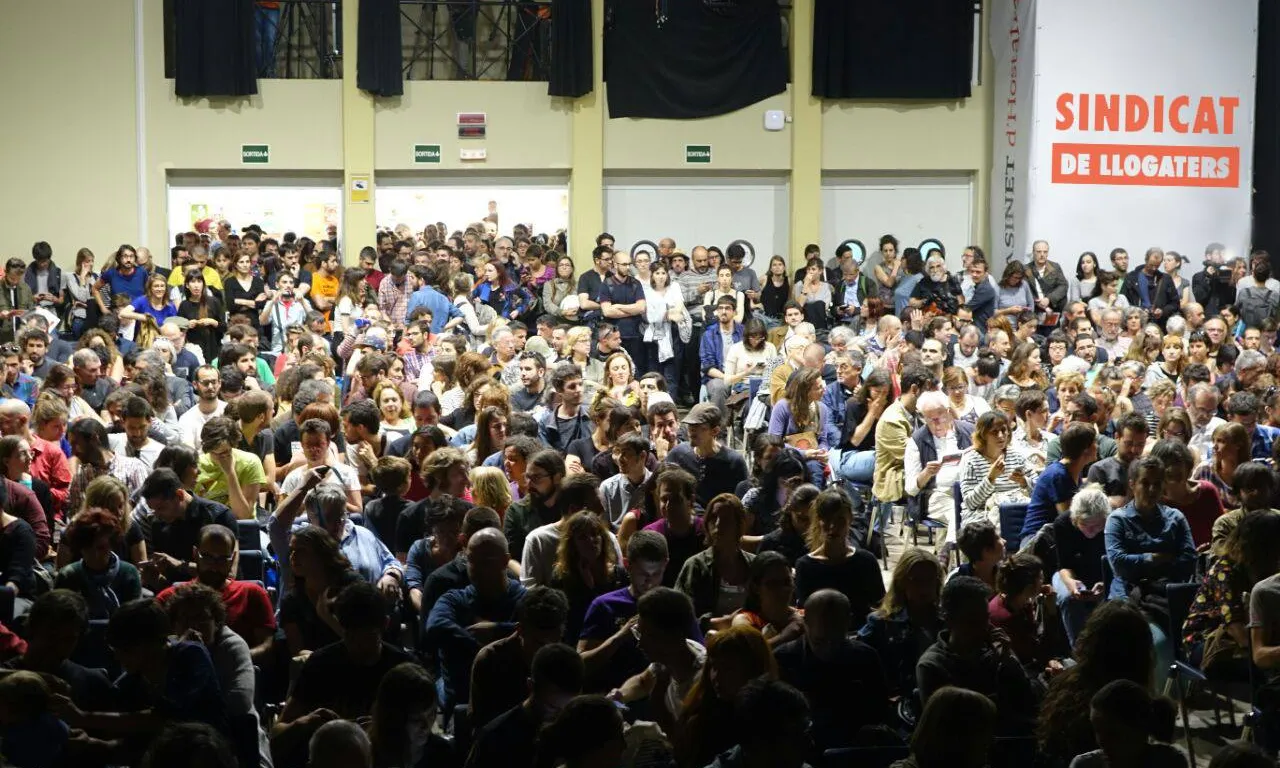 Imatge de la presentació del sindicat de llogaters de Barcelona