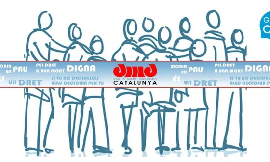 El logotip de l'associació Dret a Morir Dignament de Girona
