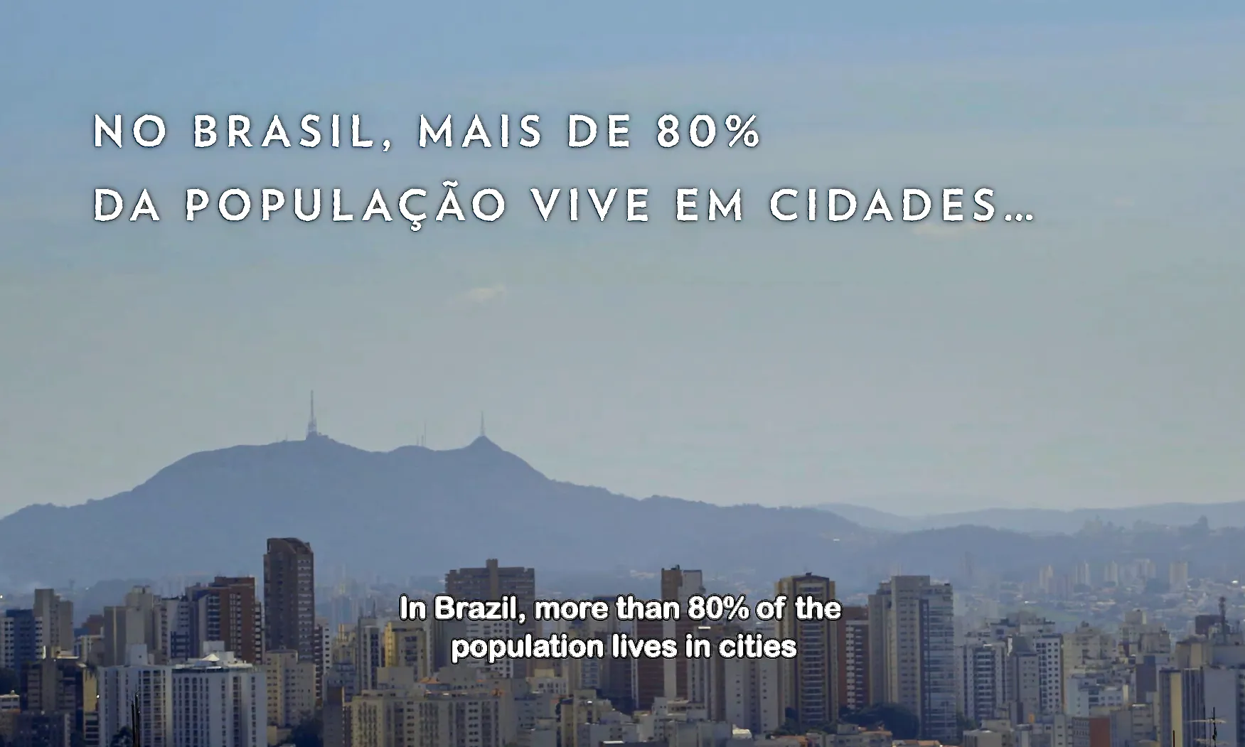  Al Brasil, el 80% de la població viu en ciutats 