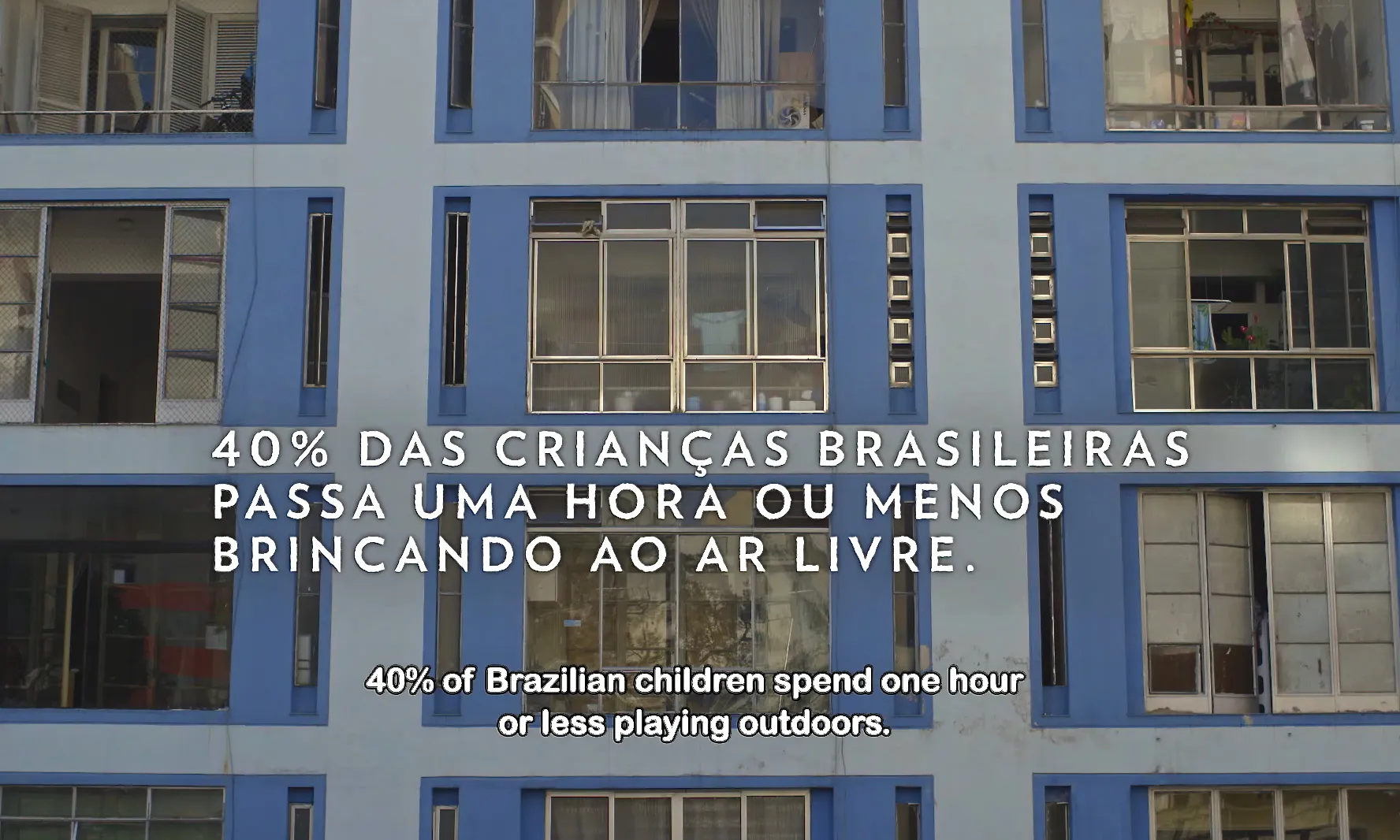 El 40% dels nens brasilers passen 1 hora o menys al dia jugant a l'aire lliure 