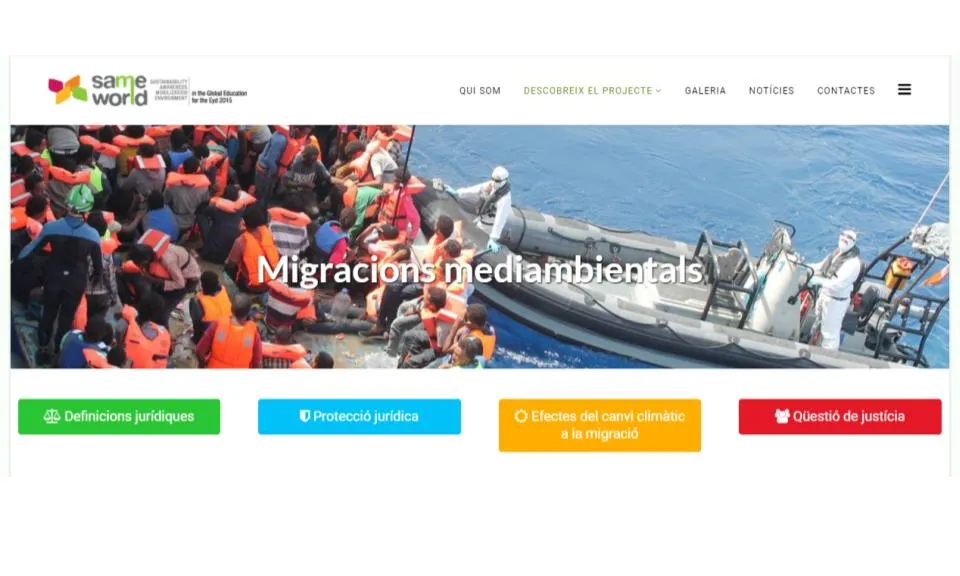 Les13 ong que col·laboren al projecte Same World donen visibilitat al fenómen de la migració climàtica