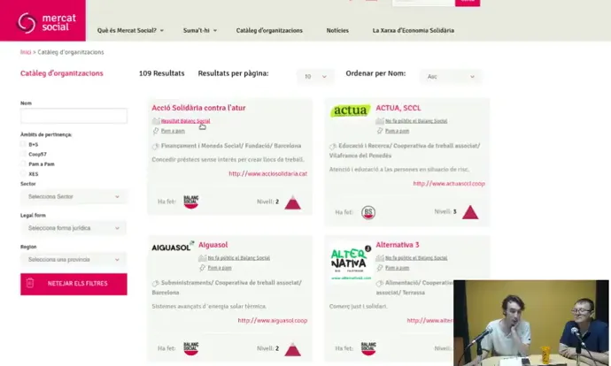 Ruben Suriñach presenta el Balanç Social, al webinar de xarxanet.org