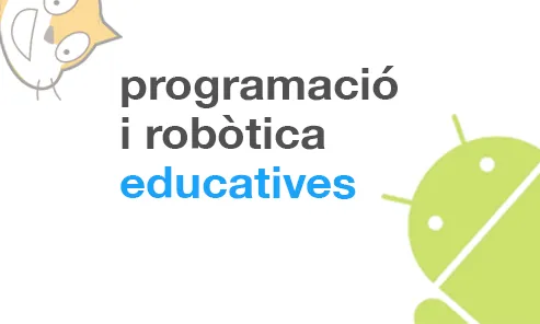 Logotip de la pàgina web de Robòtica i programació educativa de la Generalitat de Catalunya