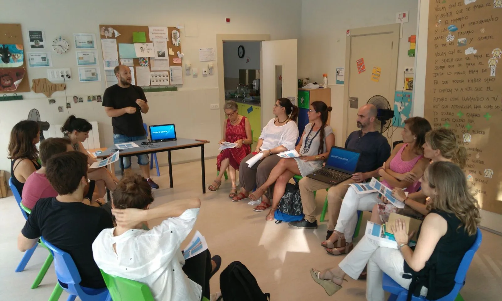 Primera reunió amb mentors i mentores interessades