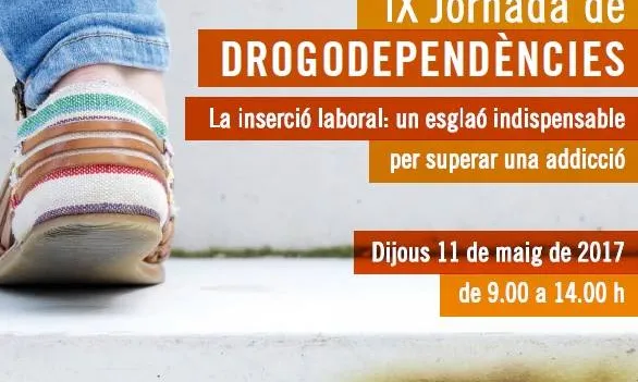 Cartell IX Jornada de Drogodependències organitzada per Projecte Home