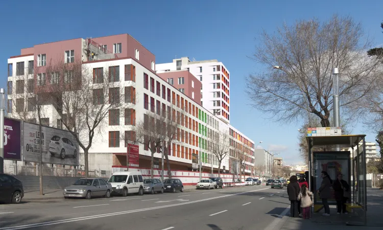 Edifici d'habitatges a les Antigues Casernes de Sant Andreu