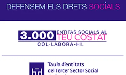 Imatge de la campanya “Defensem els drets socials”