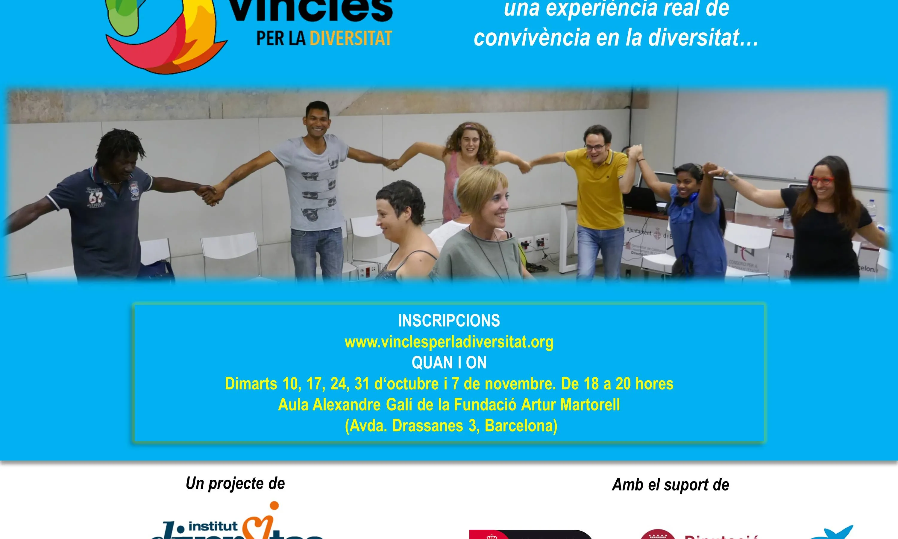 Anunci de la setena edició del projecte "Vincles per la diversitat"