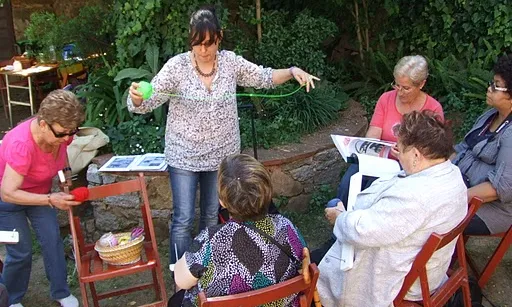 Treballant amb la llana a la XIC de Girona