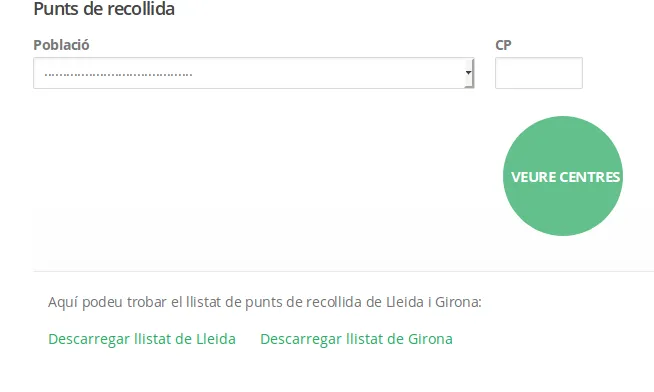 Buscador de punts de recollida