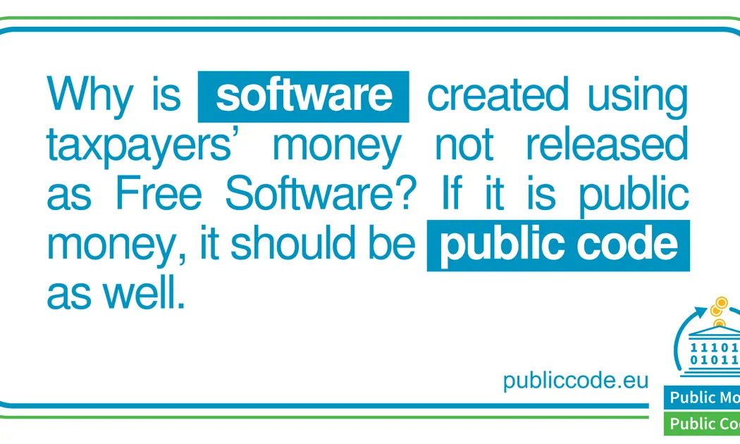 Argument de la campanya Public Money, Public Code