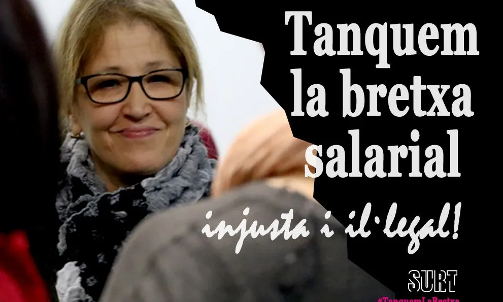 Imatge de difusió de la campanya #TanquemLaBretxa de la Fundació Surt