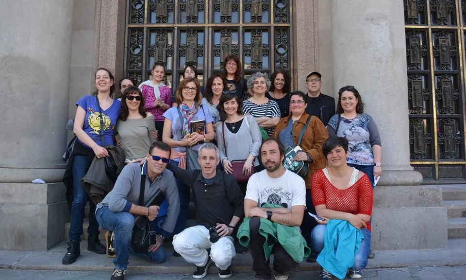 Membres de 'Caçadors d'Hermes' en una de les seves trobades per Barcelona.