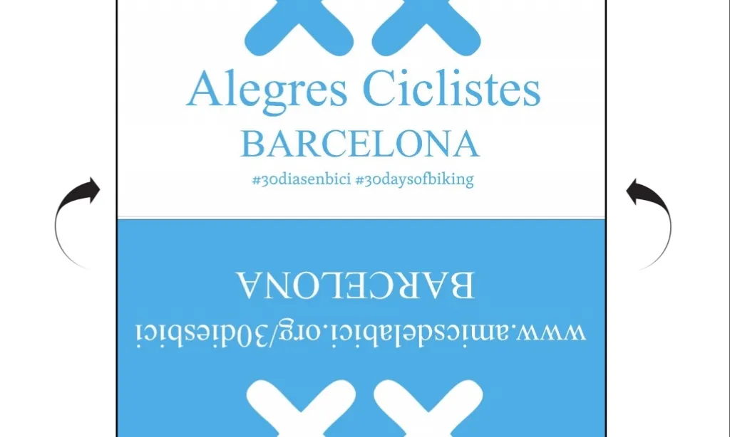 Es recomana imprimir aquesta targeta i identificar la bicicleta amb ella 