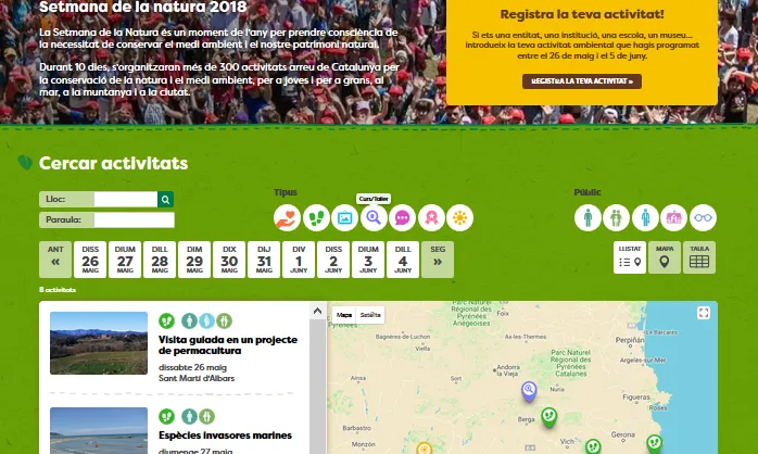 Les entitats de tots els àmbits estan convidades a crear un acte per la Natura 