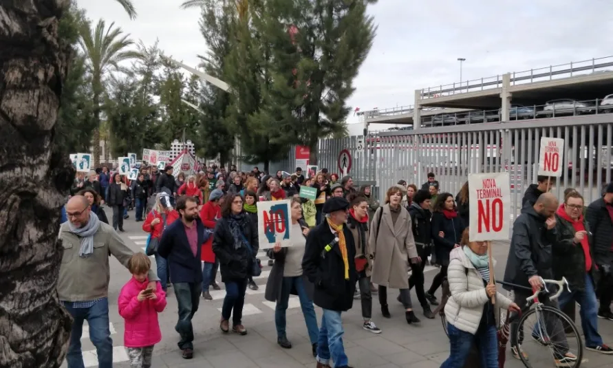 Moments de la mobilització contra la indústria dels creuers.