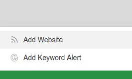 Afegirem una font fent clic a 'Add Website'