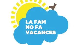 Logotip de 'La fam no fa vacances'.