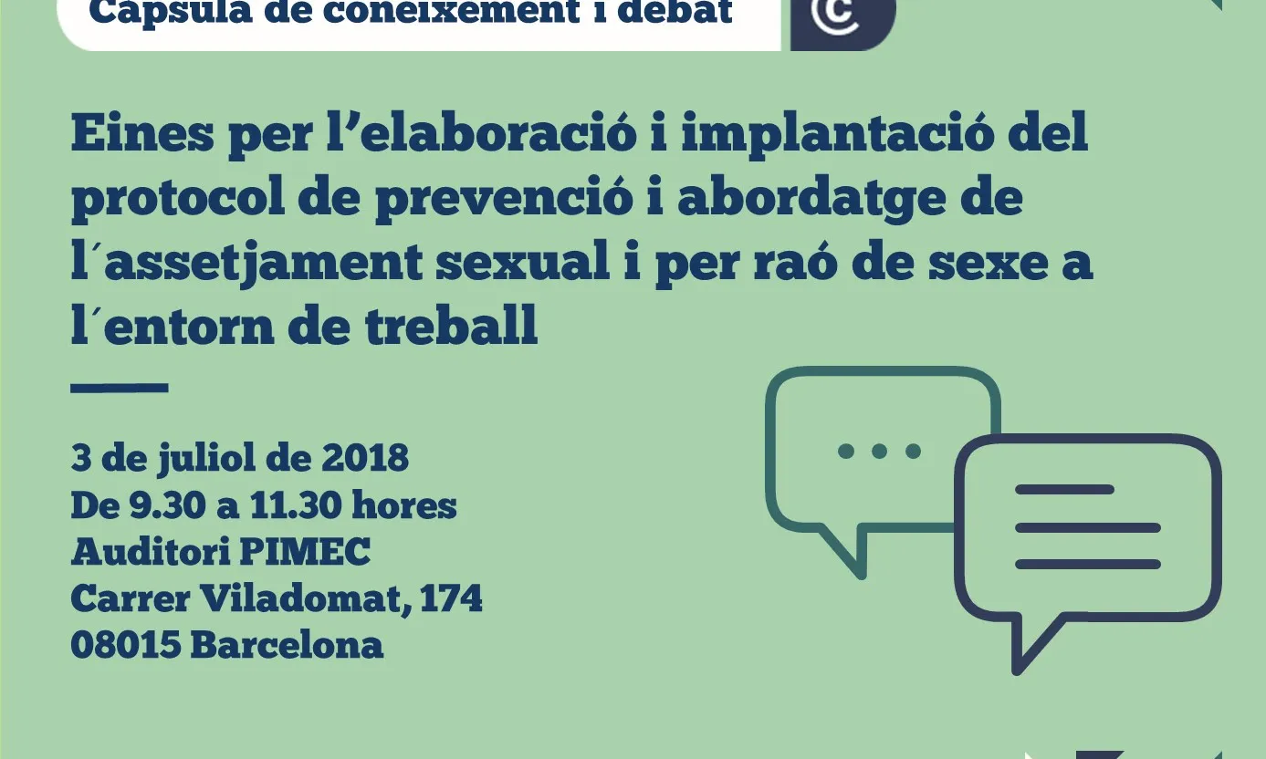 Prevenció i abordatge de l'assetjament sexual 