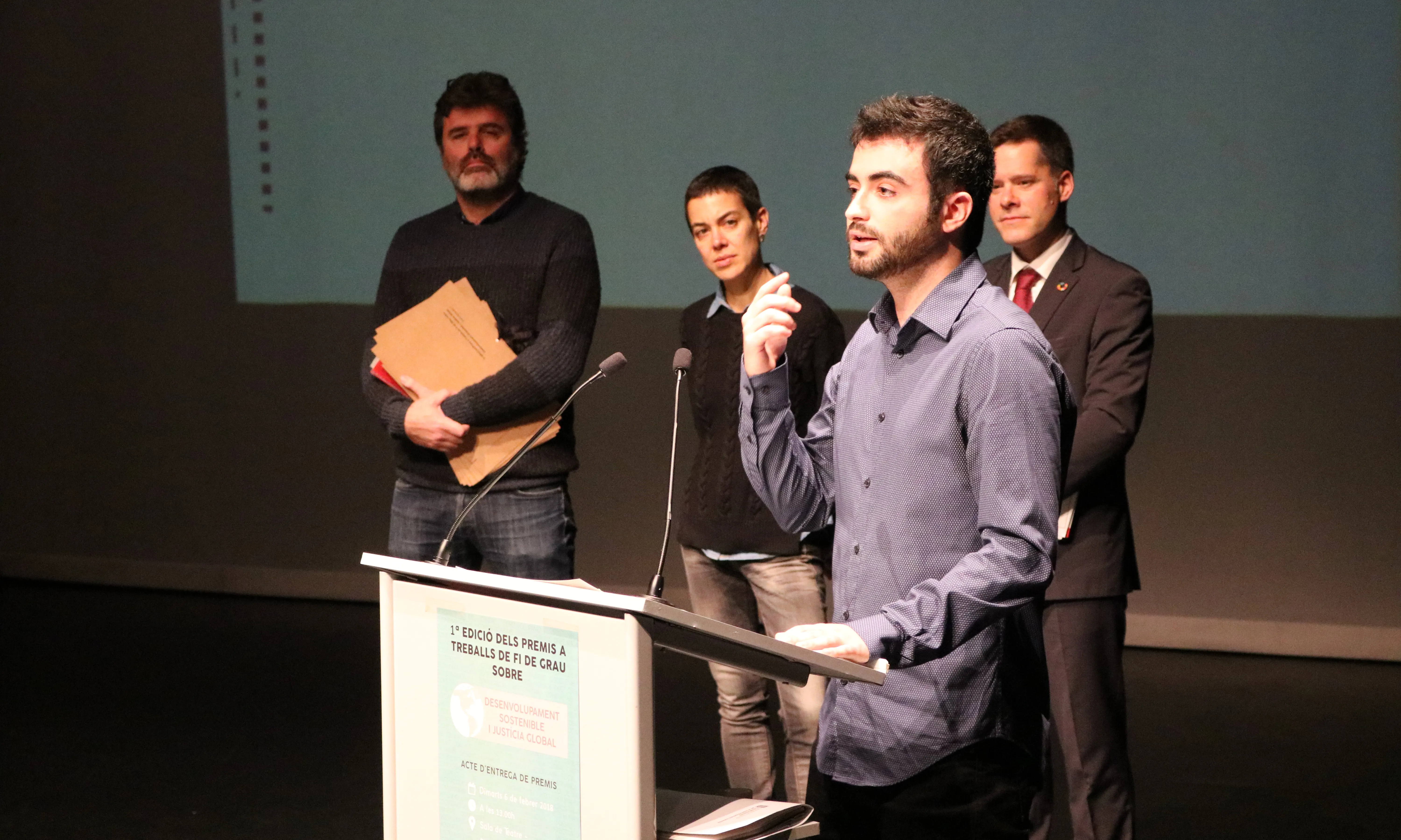 Un dels autors dels TFG premiats