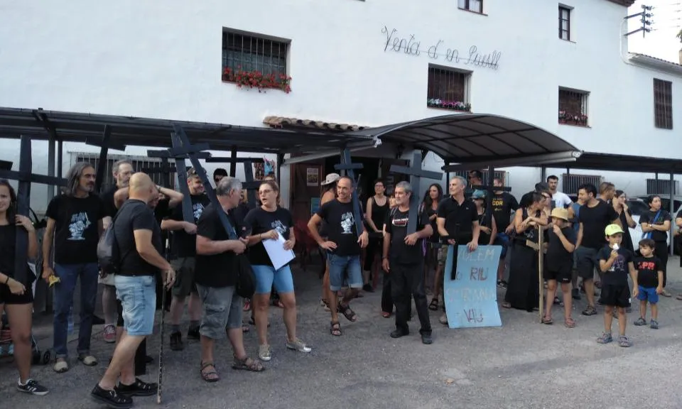 Celebració del funeral del riu Siurana el 4 d'agost