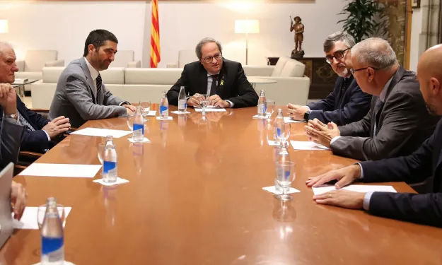 Equip de govern de la Generalitat reunit