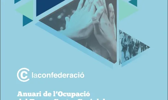 Portada de l'Anuari de l'Ocupació al Tercer Sector Social de Catalunya 2018