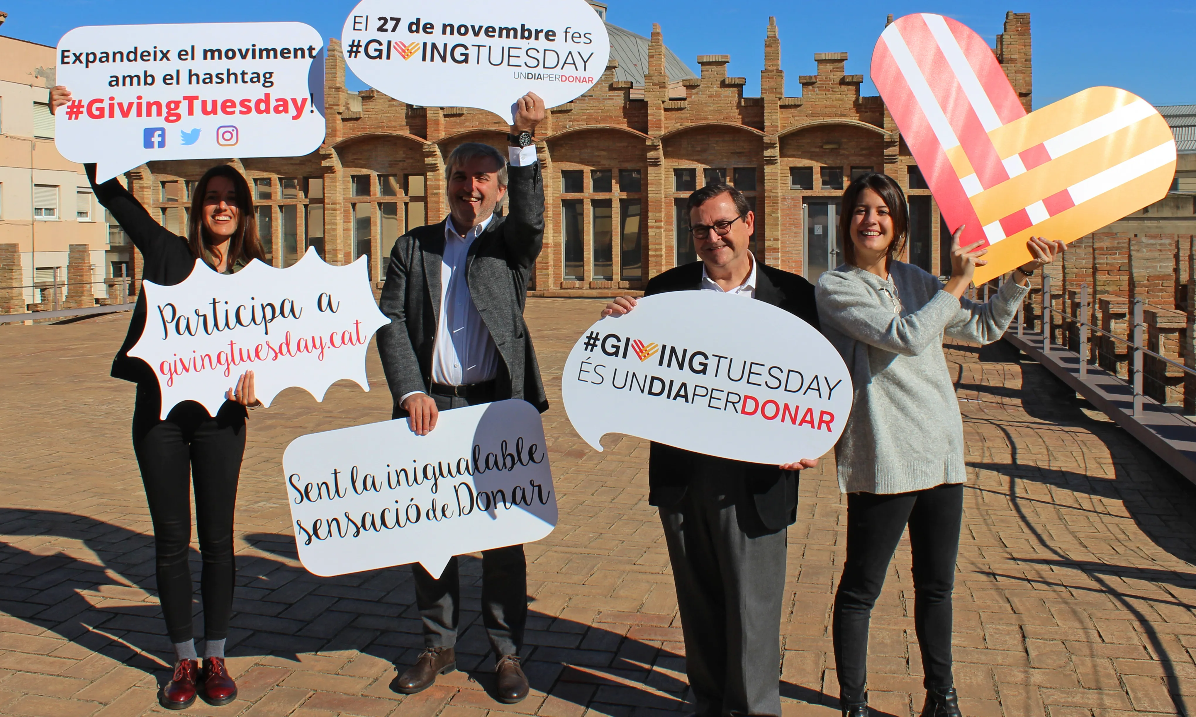L'equip de #GivingTuesday a Catalunya. 