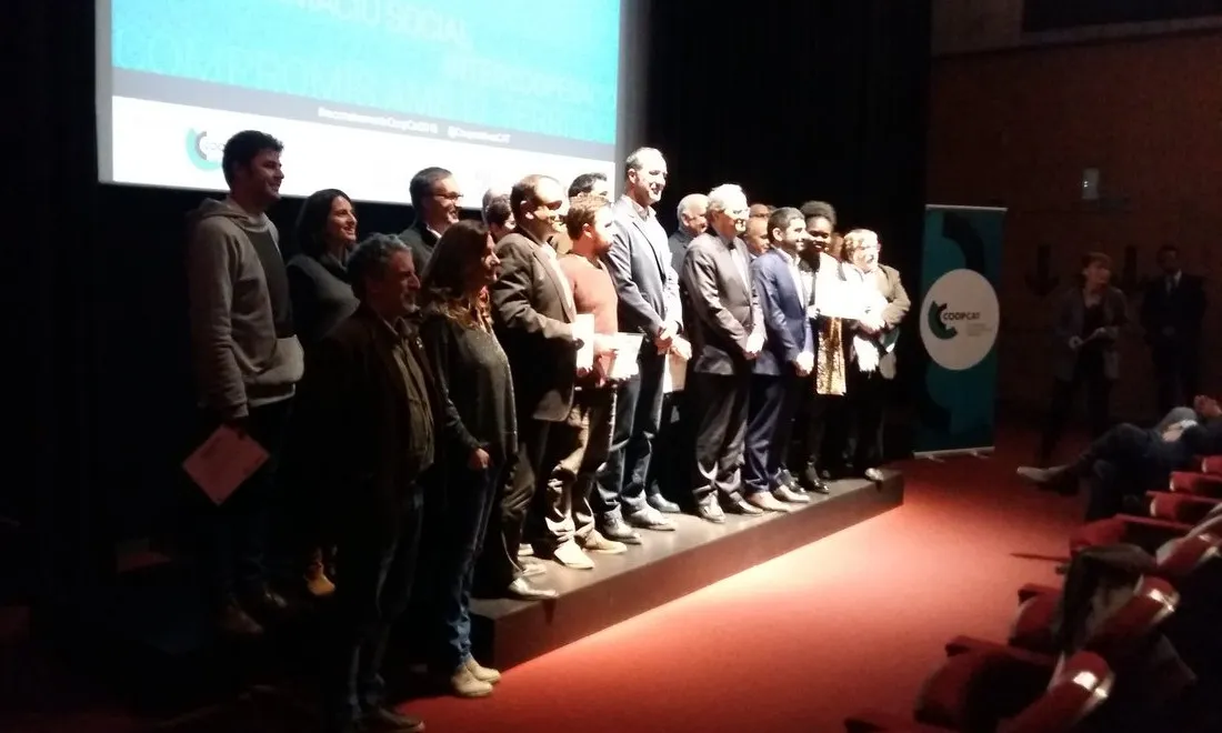 Foto de grup amb totes les cooperatives premiades