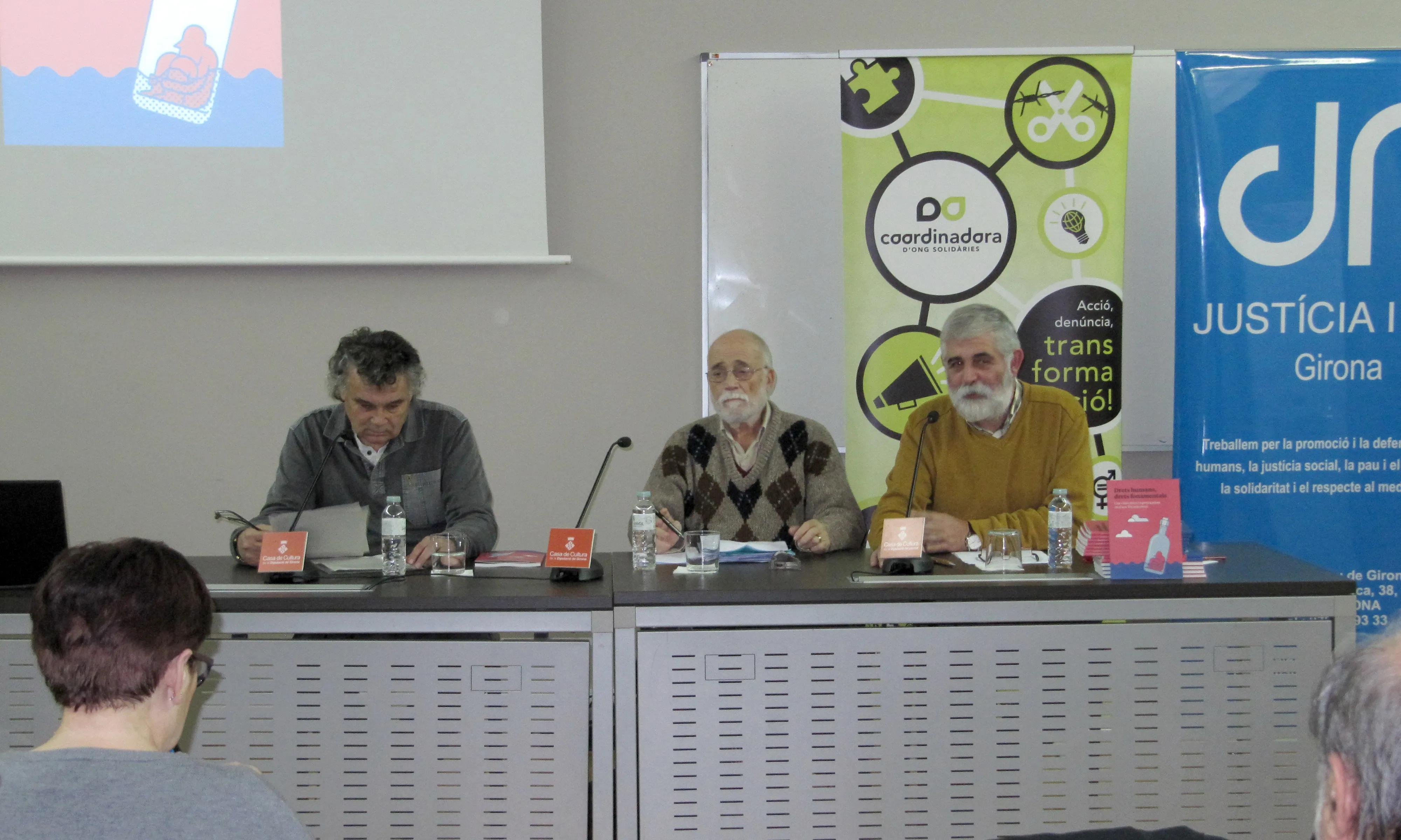 Acte pels Drets Humans a la Casa de Cultura de Girona