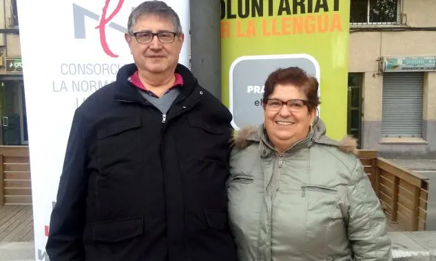 Una parella lingüística que ha participat al programa