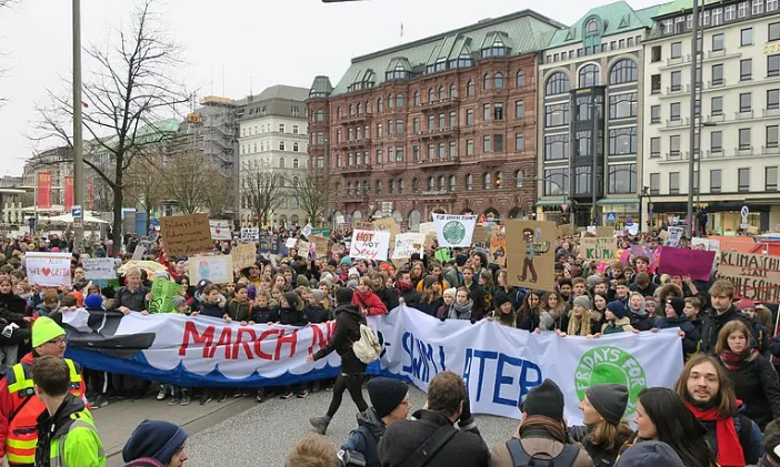 Manifestació del moviment 'Fridays for future' a Hamburg, el passat 1 de març.