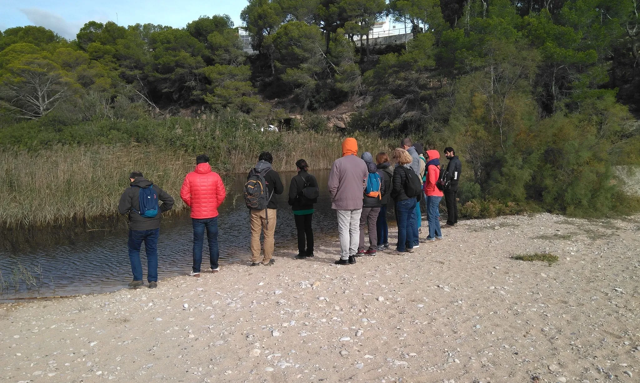El Grup de Treball de custòdia marina visita la llacuna de Torrent del Pi, al litoral de L'Ametlla de Mar