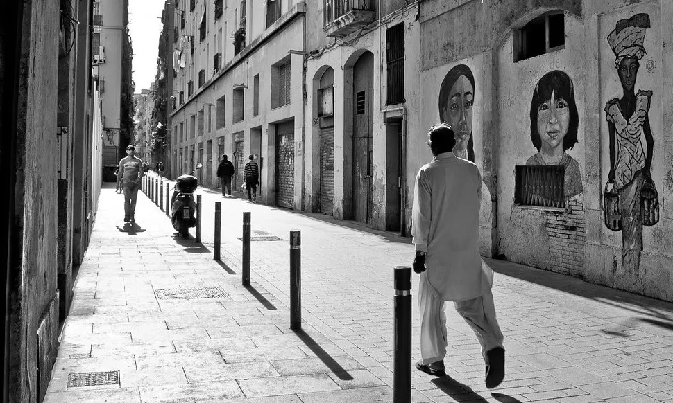 Un dels carrers del Raval