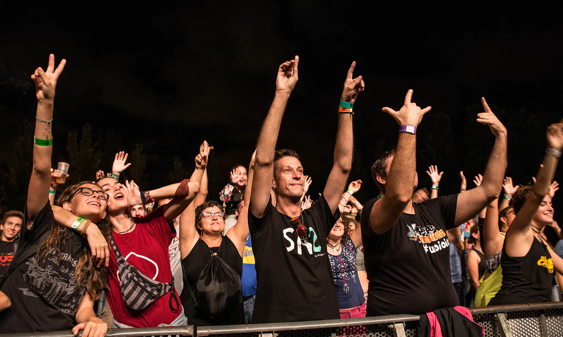 Public en un concert
