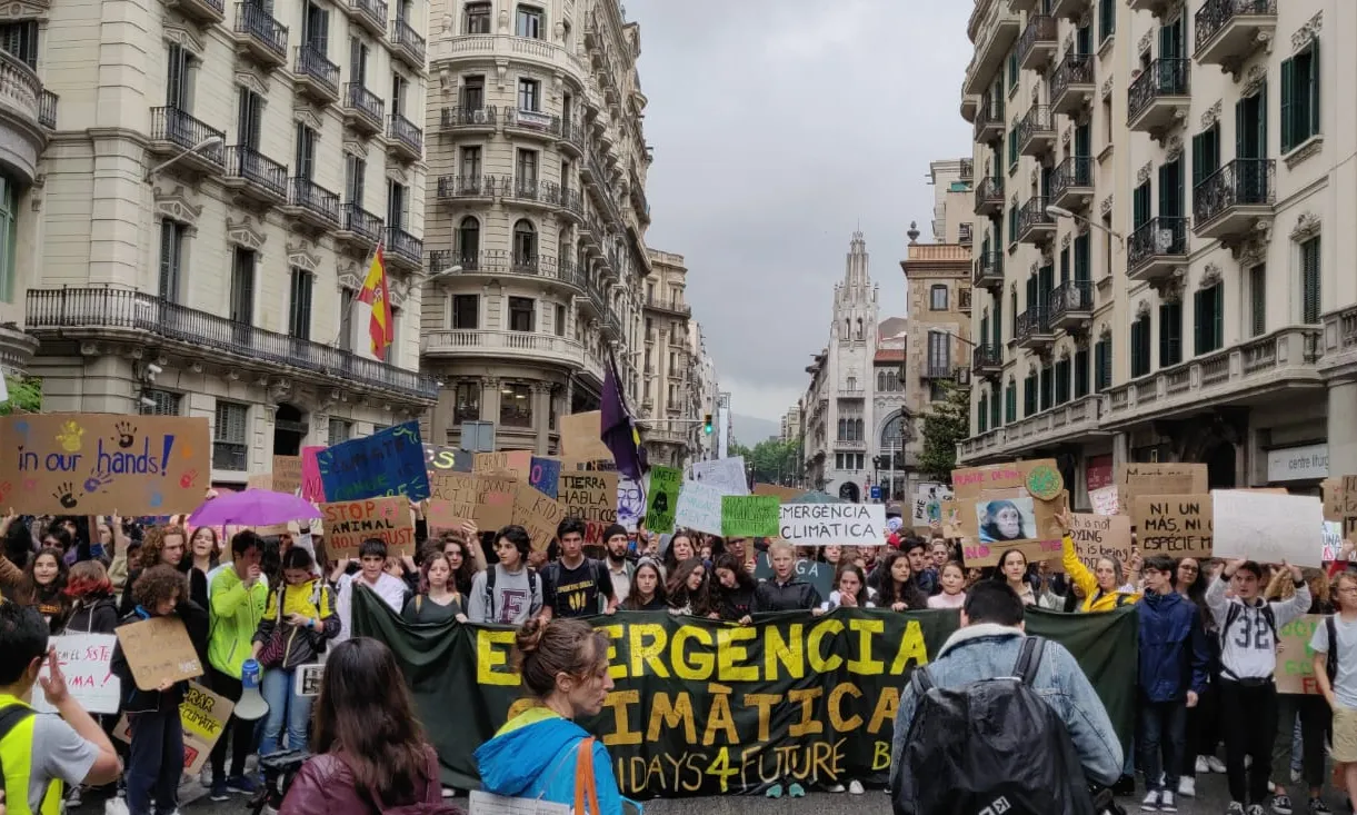 Manifestació de Fridays For Future a Barcelona del 24 de Maig