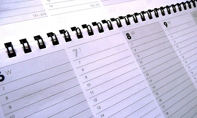 Fotografia d'una agenda